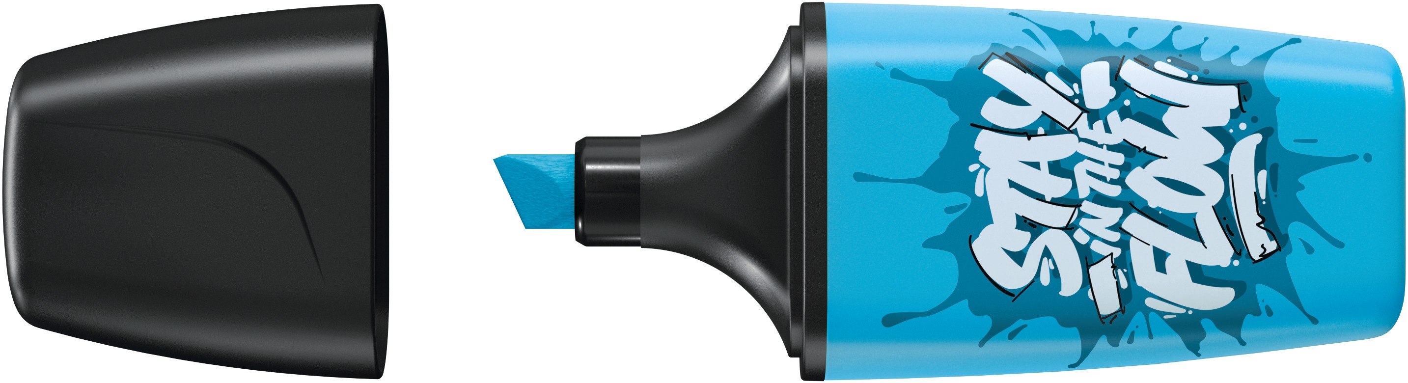 5 surligneurs STABILO BOSS MINI by Snooze One + 1 mini marqueur noir