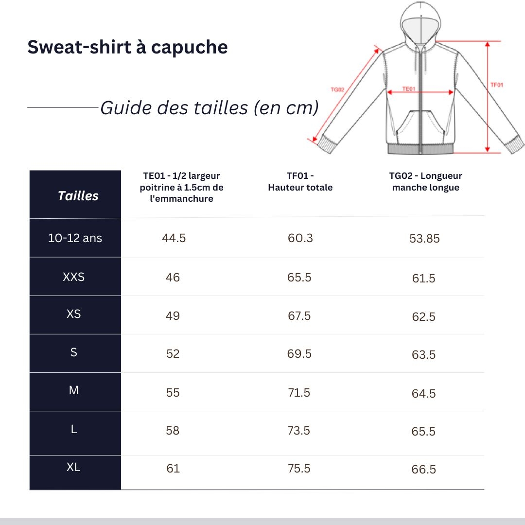 Sweat-shirt écoresponsable à capuche