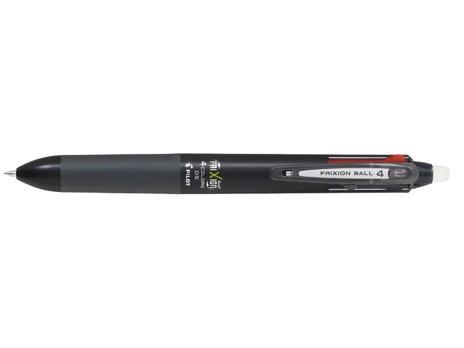 PILOT Stylo Roller FriXion Ball 4 Couleurs  - Roller encre gel - Pointe Fine 0,5mm