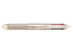 PILOT Stylo Roller FriXion Ball 4 Couleurs (noir, bleu, rouge, vert) - Roller encre gel - Pointe Fine 0,5mm- Corps Champagne